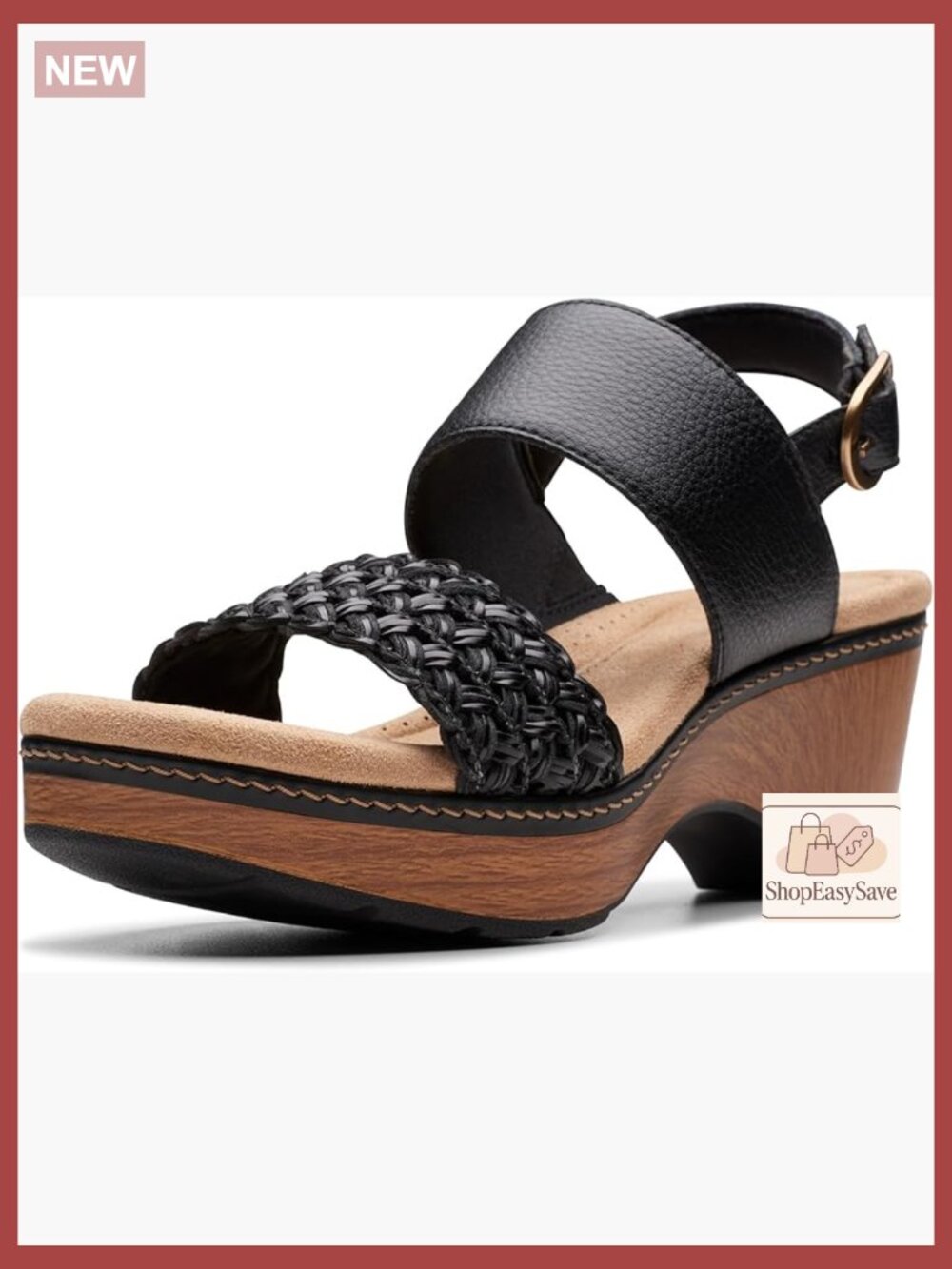 Wedge Sandals Platform Block Heel Slingback Open Toe Casual Summer Chic